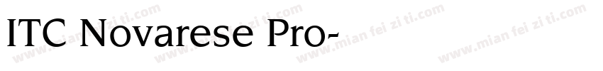 ITC Novarese Pro字体转换